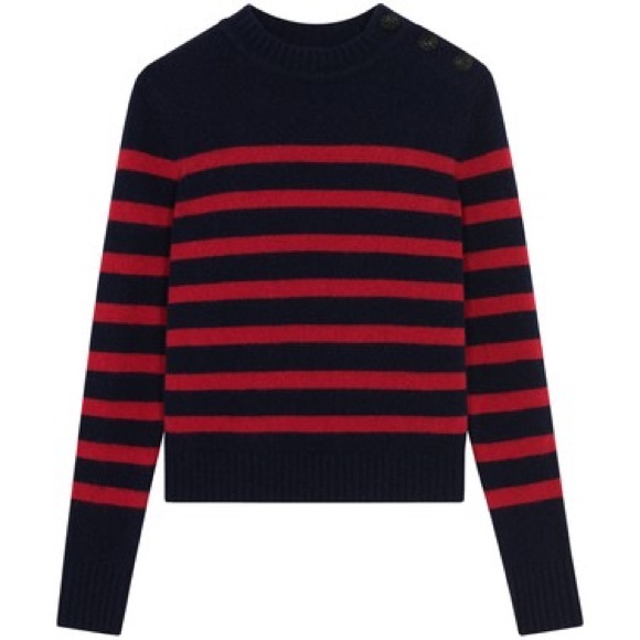 ba&sh - Sean cashmere cotton sweater w/ crystal detailed. Gently worn. Size XS - Picture 4 of 7